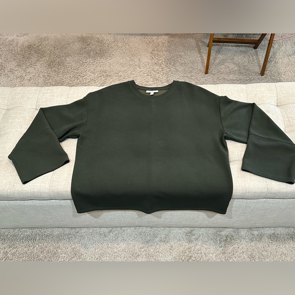 Prologue Green Crewneck Dress Sweater - Size Large - EUC - Picture 3 of 6